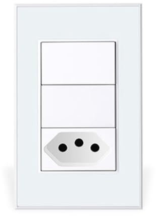 Fangxuee Tuya Zigbee Inteligente Brasil Socket 20A Interruptor Socket Soporte Voz Tuya App Control para Smart Life App Control UE Enchufe