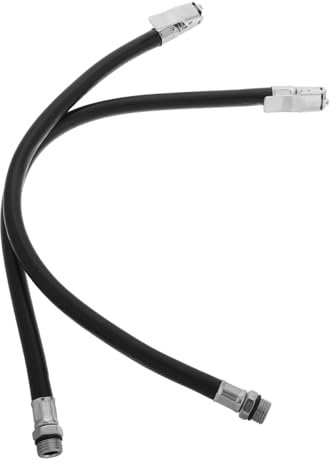 iplusmile 2 Stück Reifenfüll Schlauch Aus Robustem Gummi 12,5mm Verlängerungsschlauch Für Auto Fahrrad Und E-fahrzeuge Kompatibel Mit Luftkompressor Verschleiß Und Druckbeständig Für Mobiles Aufpumpen