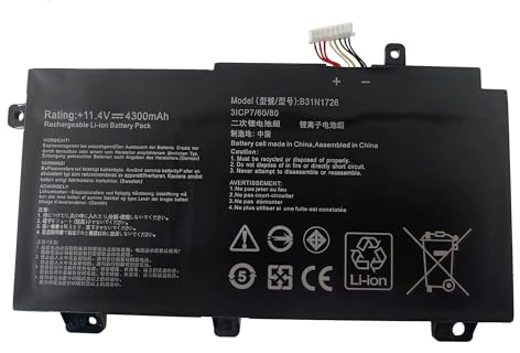 B31N1726 Laptop Akku für ASUS B31N1726 0B200-02910000 TUF Gaming FX504 FX504G FX504GD FX504GE FX504GM FX505 FX505DT FX505DV FX505DU 【Short Cable】