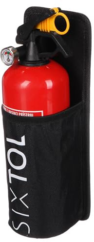 SIXTOL CAR FIRE 1 | Supporto estintore auto 1kg | Fissaggio a strappo | Tessuto Oxford 600D impermeabile