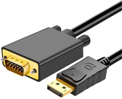 AKWOR Cable DisplayPort a VGA de 6 pies, cable DP a VGA