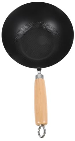 Hemobllo Wok En Fonte 20 Cm Poêle Antiadhésive Multifonction Cuisson Petite Taille Sans Revêtement Adapté Gaz Ustensile Cuisine Pour Usage Quotidien