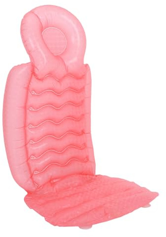 HAWILLOSCH Aufblasbares Vollkörper Badekissen mit Saugnapf Ergonomisches Kältebeständiges Sitz und Rückenpolster für Badewanne Weiche Kopfstütze Schnelles Aufblasen rutschfeste Spa