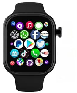 VP19 Pro 5G LTE Smartwatch Touch ID WIFI GPS NFC Reloj inteligente para hombres y mujeres con cámara giratoria de 180° 4G/5G ranura para tarjeta SIM videollamada (negro, 8 GB 128 GB)