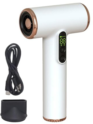 Asciugacapelli Ricaricabile USB Con Batteria 15000 mAh Compatto e Per Uomini Adulti Amici Famiglia Casa Residenza Studenti Viaggi Hotel Scuola