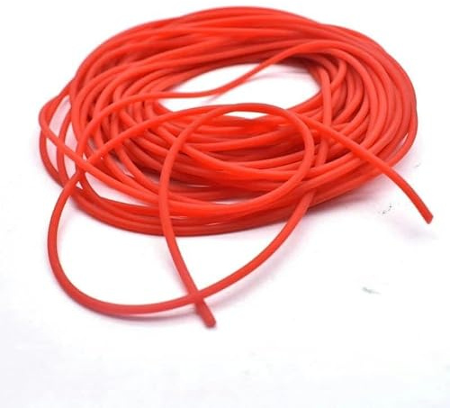Línea de pesca con banda de goma elástica, 2 mm de diámetro, alta elasticidad, 25 m de longitud para pesca, tenis y necesidades de fijación