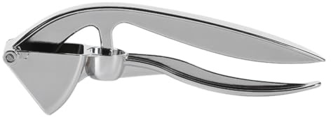Healeved Presse-ail Manuel en Acier Inoxydable Dénoyauteur Intégré, Ustensile Cuisine Pratique pour Presser Ail et Gingembre, Poignée Ergonomique, Cuisine et Préparation Rapide