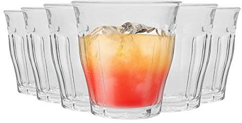 Duralex Picardie Drinking Glasses - 250ml Tumblers for Water, Juice - Clear - Pack of 12