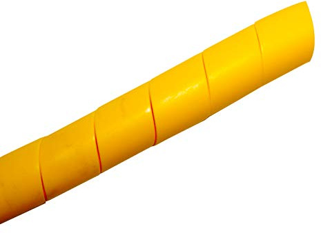 Kable Kontrol Cyclone Heavy Duty Hydraulic Hose Spiral wrap - 3/4 Diameter - Yellow - 65 feet Long | Abrasion Resistant | HDPE Construction | Protects Hose-Lines