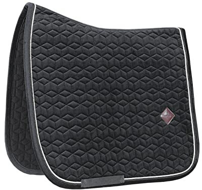 Tapis de selle FULL - Noir - Velours - Dressage