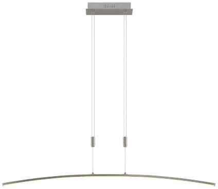 Lindby LED Phillie dimmbar (Modern) in Alu aus Metall (1 flammig,) Wohnzimmerleuchte