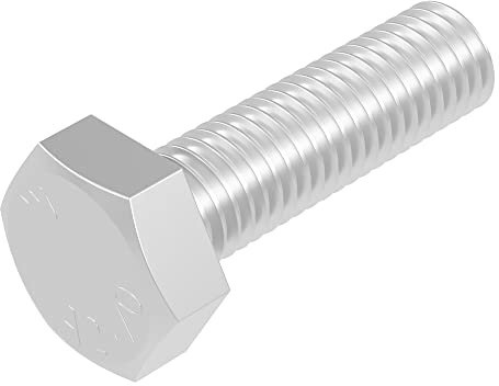 SECCARO Sechskantschraube M6 x 22 mm, Edelstahl V2A VA A2, DIN 933 / ISO 4017, Außensechskant, 20 Stück
