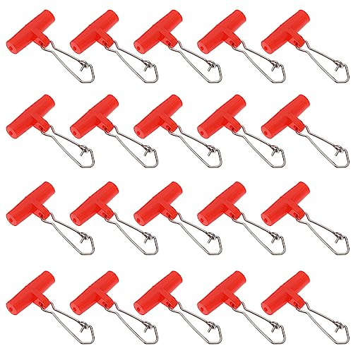 100 Stück Angelschnur Sinker Slides T-Form Wirbel Verbinder Gewichtsschieber Angel Finder Clip Angelgerät für Süßwasser Salzwasser