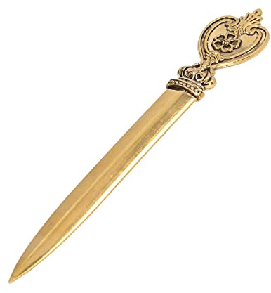 OKJHFD Manuelle Brieföffner Im Retro-Stil, Vintage-Schneider Für Brieföffner, Umschlagöffner aus Metall, Nostalgischer Klassischer Brieföffner, Dekoration, Kunst-Requisiten(B)