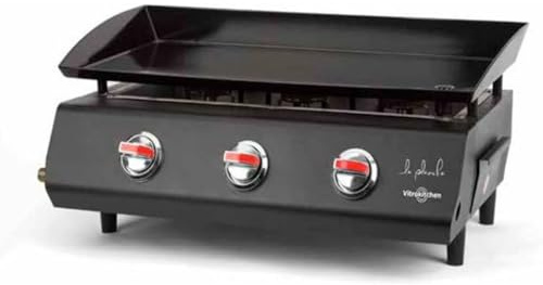 Vitrokitchen Plancha de Gas PG330NB 3 Quemadores