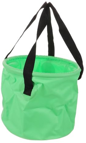 CIYODO 1 Stück Faltbarer Eimer Angeleimer Sandeimer Wohnwagen Wascheimer Faltbares Waschbecken Strandeimer wasserdichte Tasche Wasserkocher Mesh Ordner PVC Beschichtung Für Reisen