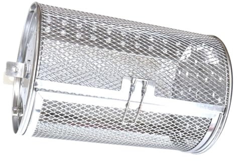 ORFOFE Asador Eléctrico Para Horno Cesta Asador Giratoria De Acero Inoxidable Herramienta Para Asar Verduras Granos De Cesta Para Asar Parrilla