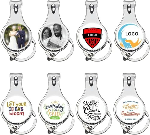 Bethel Lot de 50 Décapsuleurs Personnalisés Photo ou Logo Couleur, Coupe-Ongles en Acier Inoxydable, Objet Publicitaire, Cadeaux d'Entreprise, Mariage