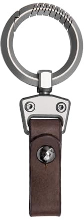 Titan Karabiner Schlüsselanhänger-Clip,Lederschlüsselanhänger,Schnellverschluss Gürtelclip,Gürtelschlaufe Schlüsselanhänger Clip,Abnehmbarem Schlüsselring,EDC-Gürtel Karabiner Schlüsselring