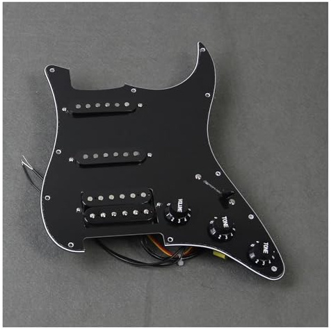 Loaded Pickguard Tonabnehmer Set Vorverdrahtetes Schlagbrett Für E-Gitarre SSH Für ST-Gitarrenteile(3Ply)
