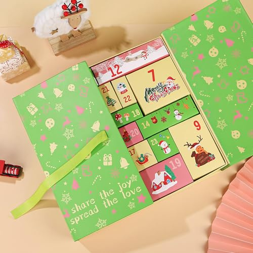 2025 Adventskalender-Boxen Für Weihnachten, Adventskalender Zum Befüllen, 24 Tage Adventskalender Selbst Gestalten, Weihnachtsdekoration, Leere Bonbonschachteln, Geschenkschachteln
