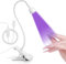 Secador de uñas UV, 3W USB Lámpara de pegamento Ultravioleta LED Luz con clip e interruptor, Mini Lampara UV LED Uñas 3W,Lámpara UV Portátil para Uñas de Gel,Secado Rápido