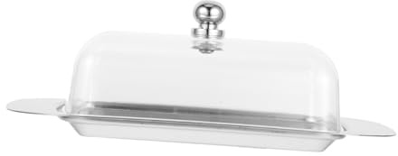 iplusmile Mantequillera De Acero Inoxidable Con Tapa Recipiente Para y Mantequilla Diseño Simple Para Cocina y Refrigerador