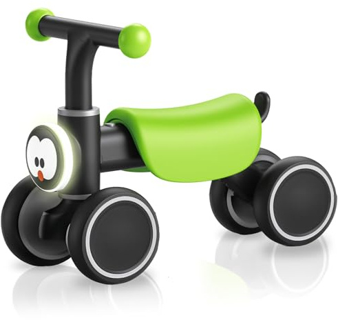 PYKES PEAK Baby Balance Bike ‘Chibikko Rider’ | Award-Winning Ride-On Toy for Toddlers 1-3 Years | Music, Lights & Animal Sounds | Indoor/Outdoor Walker & First Bike | Penguin Design