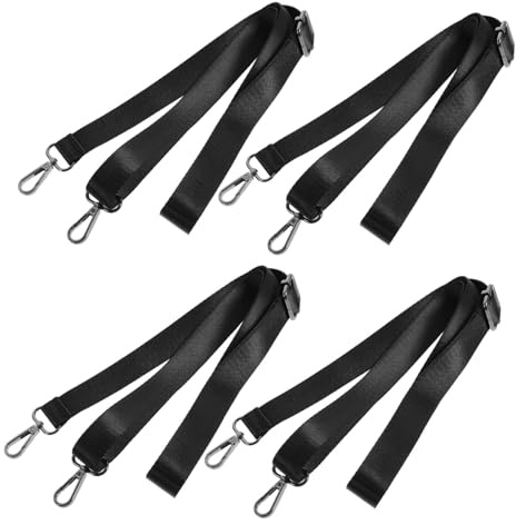 BESPORTBLE 4 Stück Verstellbare Elastische Beingurte für Pferdedeckenlaken mit Metall Drehverschluss Befestigungszubehör für Pferdedecken