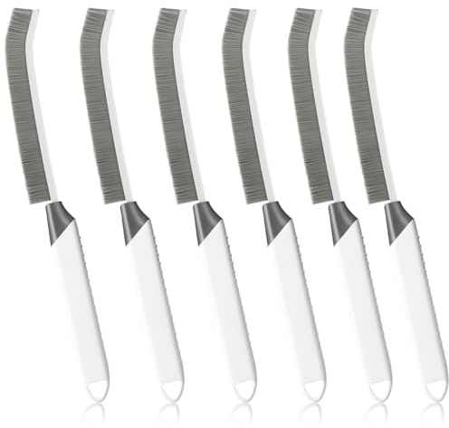 YAGE Cepillo de Limpieza, Cepillo de Limpieza de Grietas - 6 Piezas. Multifuncional Utensilios de Limpieza Hogar de Mango Largo, Adecuado para Cocina, de baño, Azulejos, nichos, mangueras de Ducha