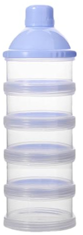 Boite Doseuse de Lait en Poudre Empilable, Hermétique, 5 Compartiments