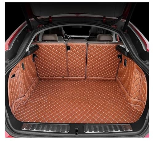 SQOFJGIGN Tappeti Bagagliaio per BMW Serie 5 F14 Station Wagon 2011 Tappetino Baule Copertura Totale antisporco Protettivo Accessori vano carico Vasca Baule Bagagliaio(Marrone)