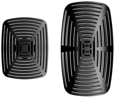 Deflector de viento retráctil para aire acondicionado, material de polipropileno, 85 x 64 mm, color negro (grande)