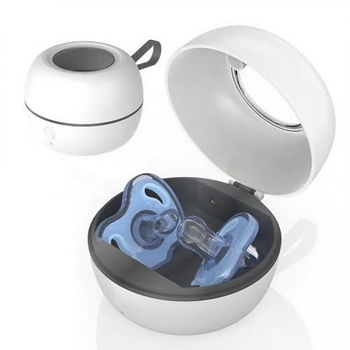Pacifier Reiniger Kompakter UV Licht Schnuller Sterilisator | Schutzbox Wasserdicht Für Zahnspangen Zahnprothesen Strohhalme Alltag Reisen Camping