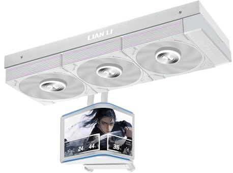 LIAN LI HydroShift II OLED Curved 360 P28V2 AIO Cooler, White (HS2OLDC36PW)