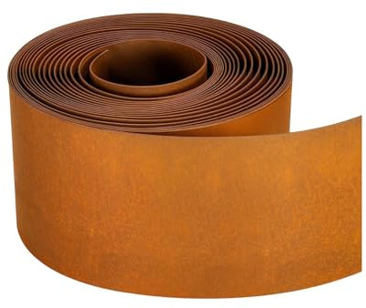Nuyhadds Bordo per Aiuole da Giardino,Impermeabile, Regolabile, Acciaio Tagliabile | Delimitazione per Prato e Aiuole - per Casa Fattoria Serra Cortile Patio Prato Alberi