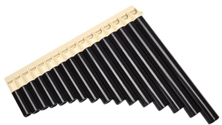 Panflöte Instrument Panflöte Für Anfänger 16 Oder 18 Pfeifen C-Dur Harzinstrument Für Erwachsene(16 tubes of brownish-black)