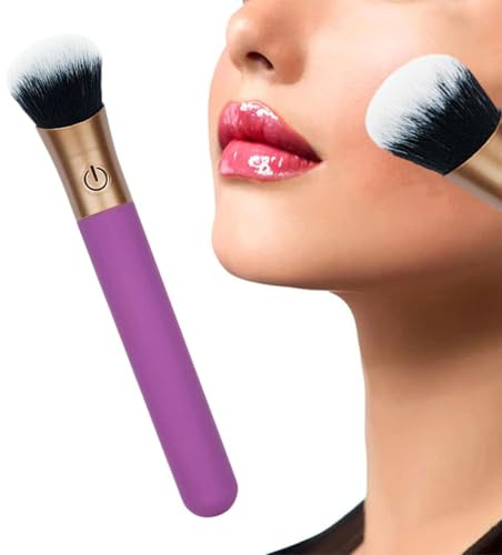 Elektrisk Makeupborste Uppladdningsbar för blandning och konturering | Elektriska Makeupborstar Till Foundation, Rouge, Highlighter, Bronzer, Fixeringspuder, Hemma, Resor, Semester, Fest