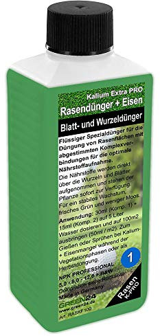 Rasen-Dünger Kalium Nachfüllpack 250ml für Rasen-Dünger SET Rasendünger flüssig für perfekten Rasen (Nachfüllpackung Kalium)