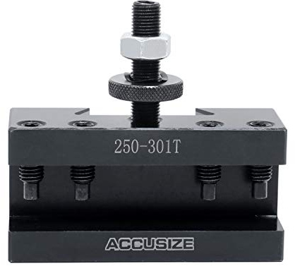 Accusize Industrial Tools CXA Turning and Facing Holder, for 1'' Turning Tools, Quick Change Tool Holder, Style 1, 0250-0301T