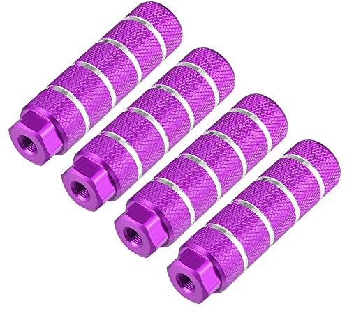 X AUTOHAUX 4 x BMX MTB Fahrrad Hintere Fußrasten Fußrasten lila passend für 3/8 Zoll Achsen