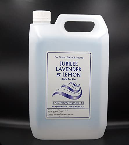 Spa Fragrance, Sauna and Steam Room Milk, Essential Oils 5 litres (Lavender and Lemon)