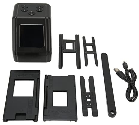 Film Slide Scanner Convert, 135 126 110 Films Slides to Negatives Color Black White JPG Photos 22MP with 2.0in LCD Screen, Fast Conversion, Adjust Brightness