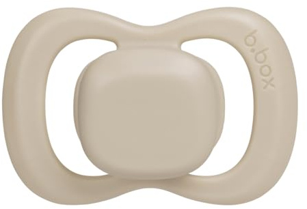 b.box Pacifier Soother Dummy Size 2 (2 Pack) | Natural Rubber Latex |Round Nipple | Antimicrobial | 6m+