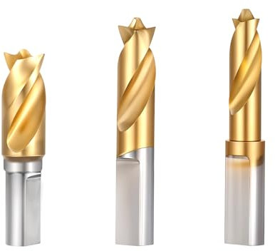 3 Stück Schweißpunktbohrer Schweisspunkt Bohrer, CNC Fräser Bohrer, Punktschweißbohrer-Set, Zylinderschaft Schaftfräse, Schweißerbohrer Spitze zum Trennen von Punktgeschweißten Platten, 6.5mm/8mm/10mm