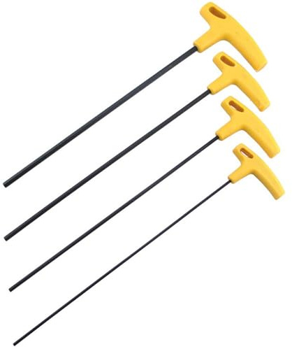 HUVIOVED Juego De 4 Llaves Allen Extralargas/Juego De Llaves Hexagonales con Mango En T/Juego De Llaves Hexagonales Métricas para Ensamblaje De Muebles, Reparación De Bicicletas
