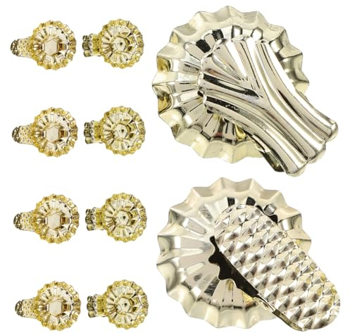 HEALLILY 20 clip per candelabri in metallo per albero di Natale portacandele in ferro con design a forma di C e coda di rondine, supporto per candele da tavolo leggero rustico per decorazioni