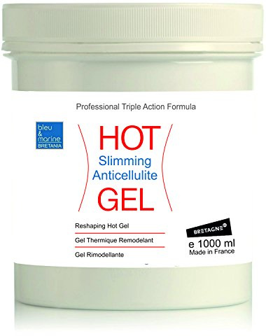 bleu & marine Bretania - Thermo Gel 500 ml | Triple Action Formula | Anti-Cellulite Detox with Seaweed & Coffee | Muscle Recovery | Natural Skincare | For Stomach, Thighs & Arms