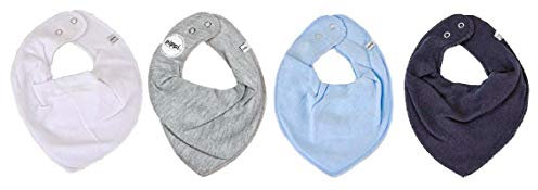 Pippi * 4er Set Baby Dreieckstuch Halstuch Lätzchen 4 Stück * verschiedene Farbkombinationen (4er Winter)