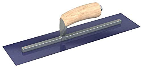 Bon 66-175 Steel City Finish Trowel - Square - Blue Steel - 12 X 3 - Wood